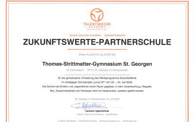 TALENT SOCCER ACADEMY – ZUKUNFTSWERTE-PARTNERSCHULE