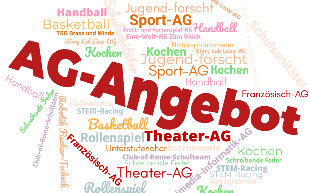 AG-Angebot Schuljahr 2026-2027